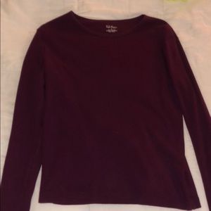 dark purple long sleeve